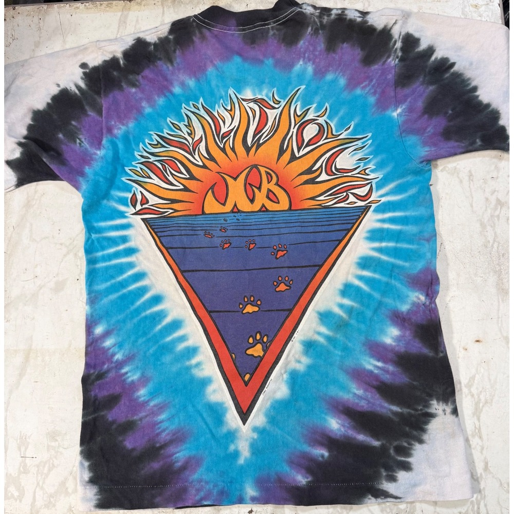 Vintage Jerry Garcia Band Shirt Chris Pinkerton Grateful Dead Mens L 90s Tie Dye - Picture 6 of 8